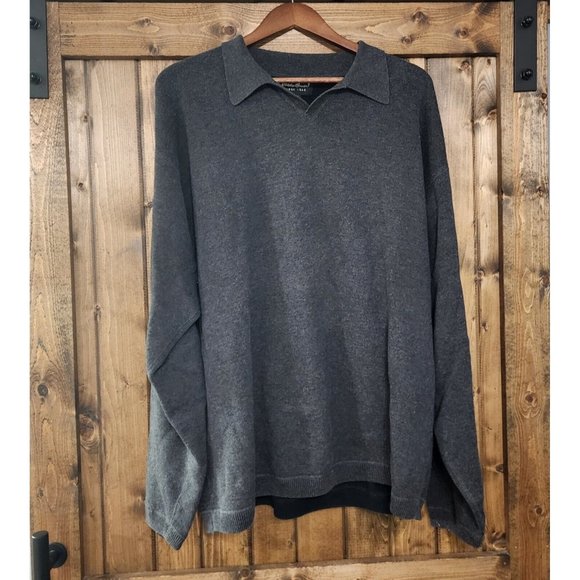 Eddie Bauer Other - Mens Eddie Bauer Cotton Blend Gray Sweater XL Tall